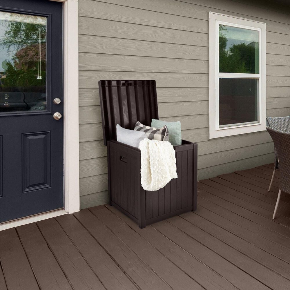 Timberlake 50 Gallon Patio Storage Box in Brown, , large