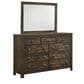 New Heritage Blue Ridge 9 Drawer Dresser and Mirror in Rustic Gray, , large