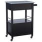 Linon Home Decor Mitchell Kitchen Cart in Black and Grey, , large