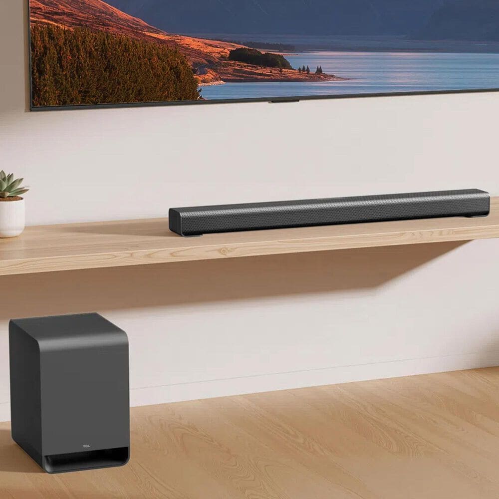 TCL 3.1 Channel Sound Bar with Wireless Subwoofer in Charcoal, , large