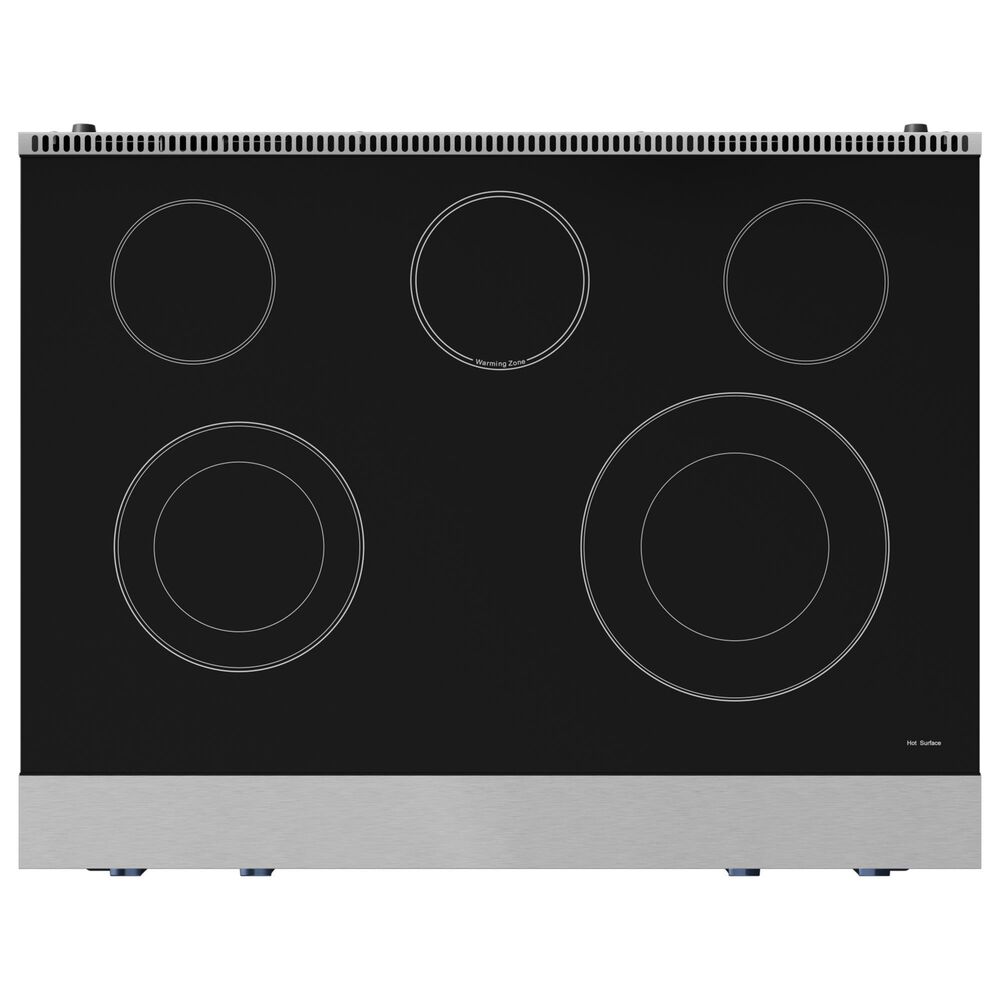 Thor Kitchen Gordon Ramsay 6 Cu. Ft. 36&quot; Professional Electric Range with Navy Blue Handle Kit in Stainless Steel, , large