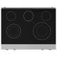 Thor Kitchen Gordon Ramsay 6 Cu. Ft. 36" Professional Electric Range with Navy Blue Handle Kit in Stainless Steel, , large
