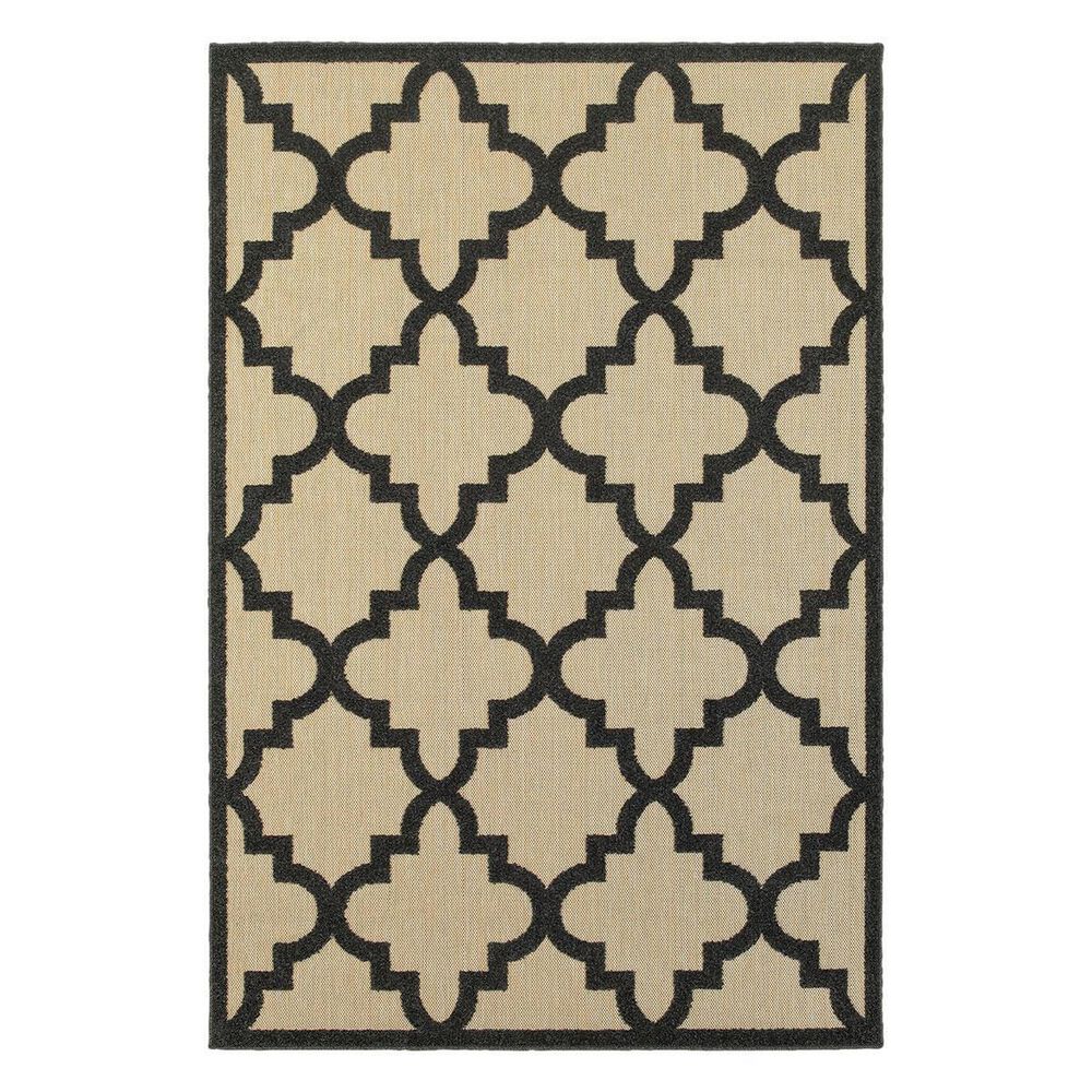 Oriental Weavers Cayman 660N 2&#39;3&quot; x 7&#39;6&quot; Sand/Charcoal Runner, , large