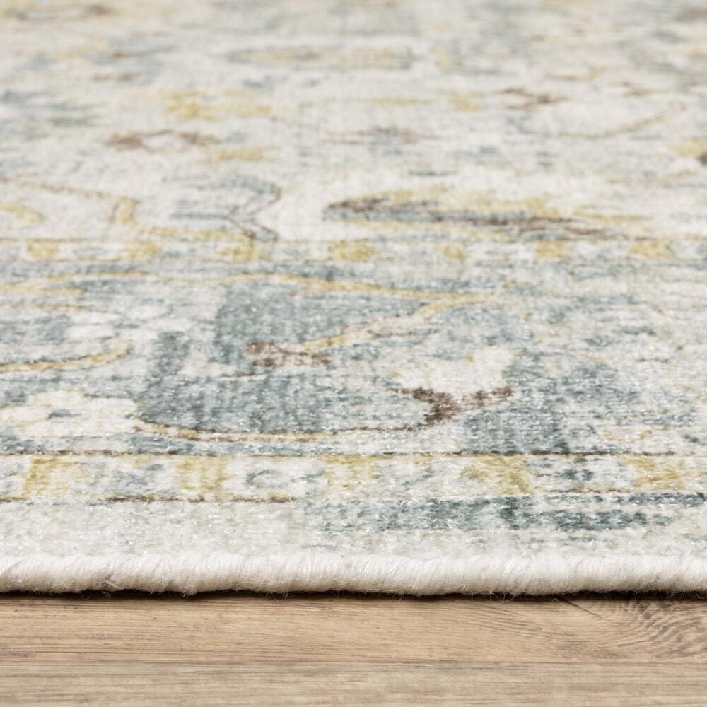 Oriental Weavers Windham WIN06 Ivory and Blue 9&#39; x 12&#39; Area Rug, , large