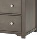 Foundations Worldwide Harmony 3-Drawer Dresser with Changing Table Topper in Dapper Gray, , large