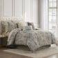 BCP Home Brosna 4-Piece King Comforter Set in Beige and Grey, , large