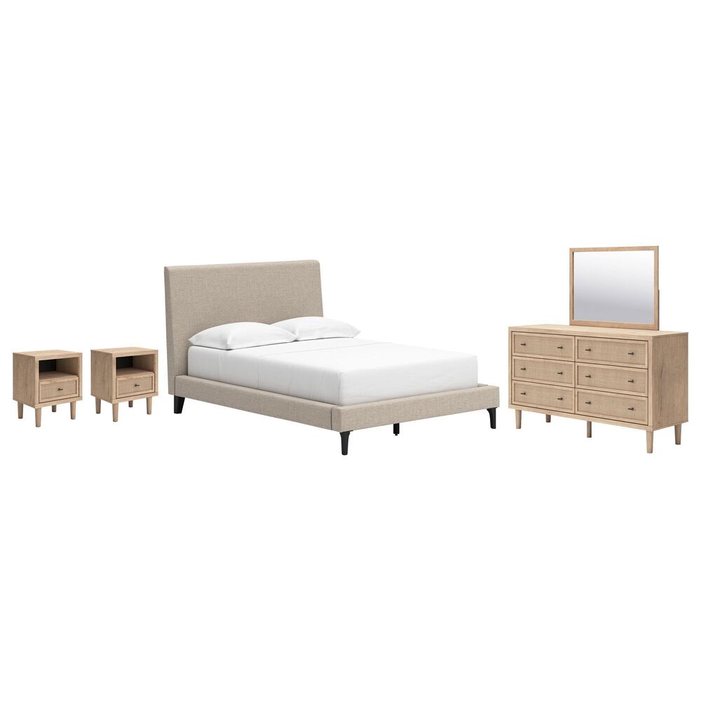 Ashley 5-Piece Upholstered Full Bedroom Set in Two Tone, , large