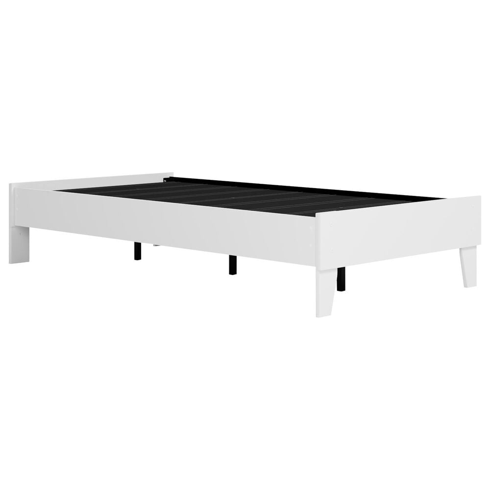 Ashley Piperton Twin Platform Bed in Matte White, , large