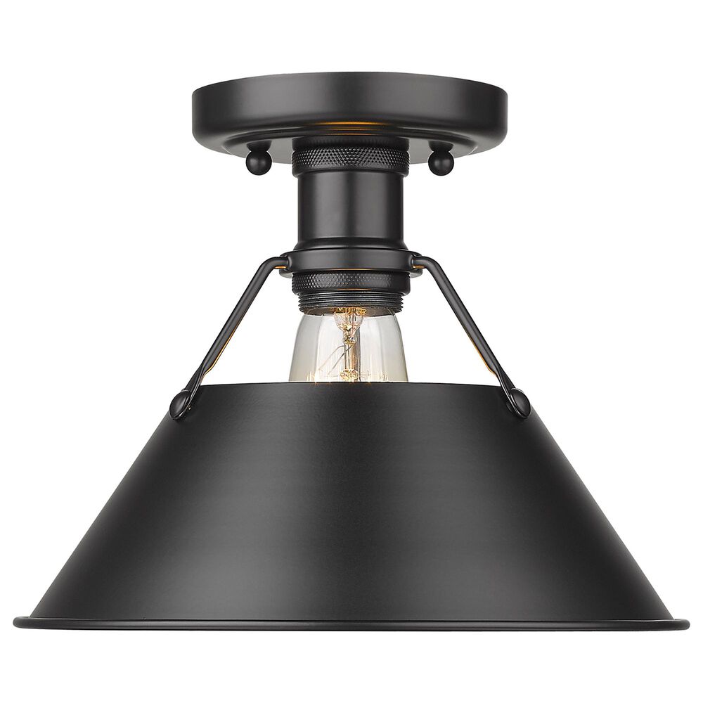 Golden Lighting Orwell Flush Mount in Matte Black, , large