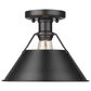 Golden Lighting Orwell Flush Mount in Matte Black, , large