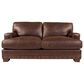 Hickorycraft Manhattan Leather Loveseat in Winslow, , large