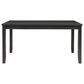 Linon Home Decor Jorissen Dining Table in Dark Charcoal - Table Only, , large