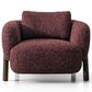Furniture of America Premier Accent Chair in Burgundy Tweed, , large