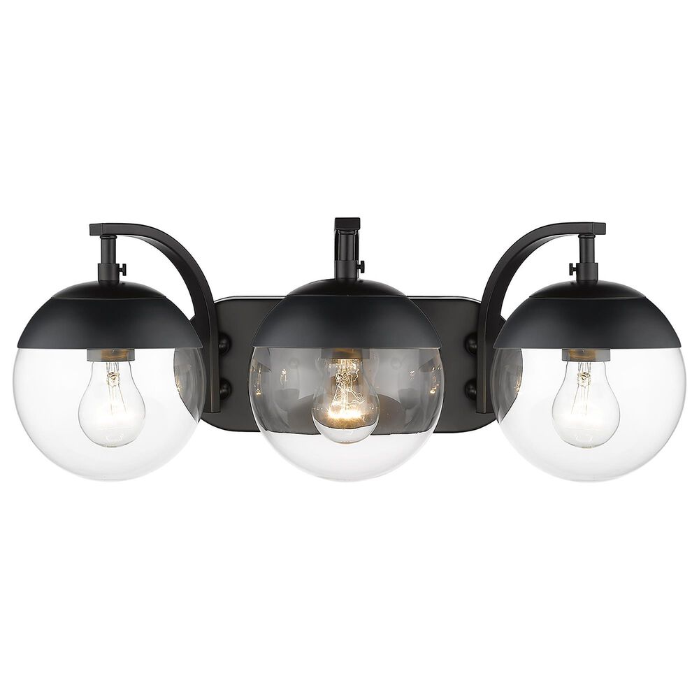Golden Lighting Dixon 3-Light Bath Vanity in Matte Black, , large