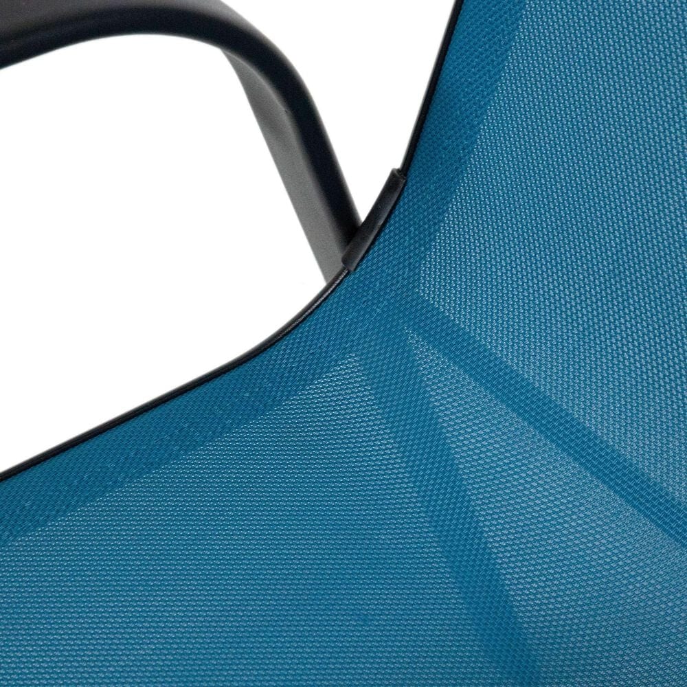 Furniture of America Nina Stacking Patio Arm Chair in Blue &#40; Set of 2&#41;, , large
