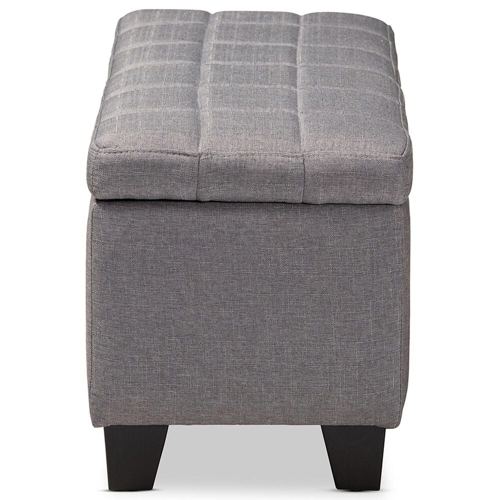 Baxton Studio Fera Storage Ottoman in Gray, , large
