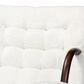 Baxton Studio Eisa Accent Chair in White, , large