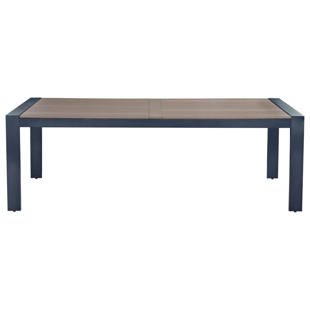 Ashley East Beach 7-Piece Patio Rectangular Dining Set in Navy Blue and Driftwood, , large