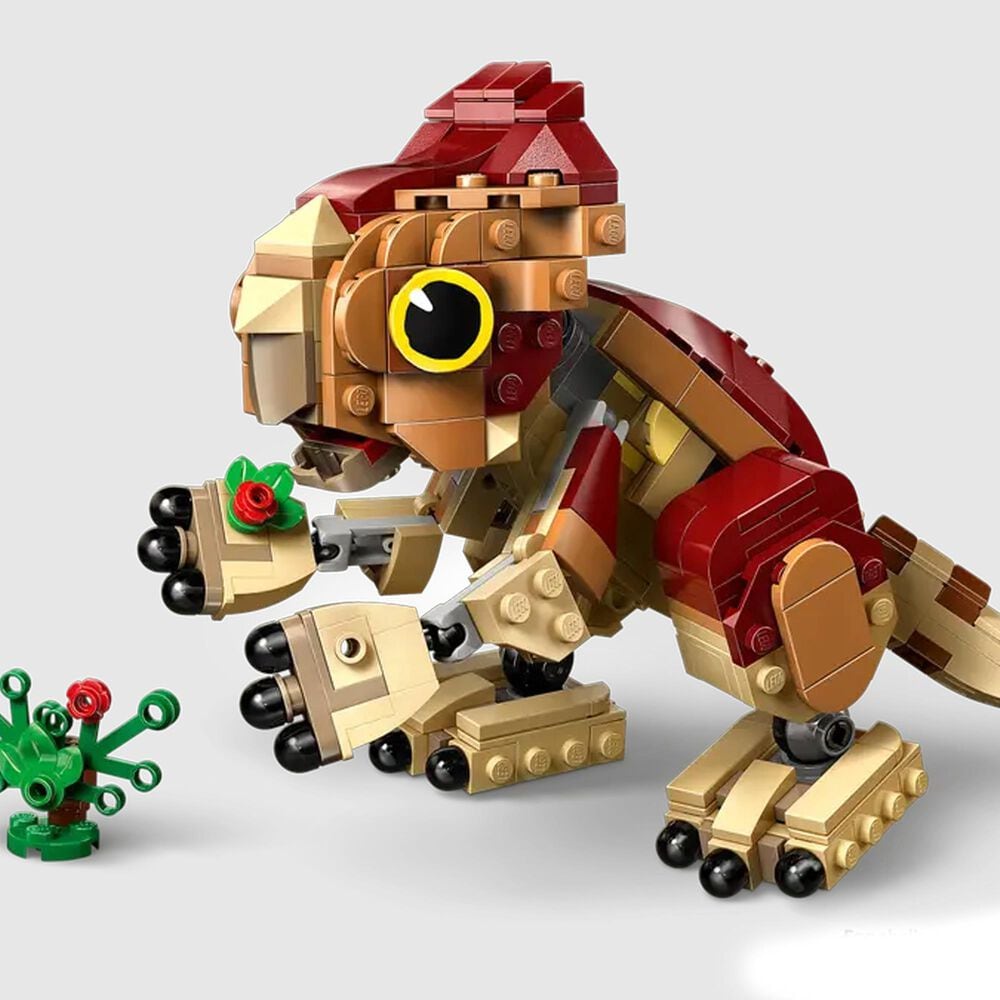 LEGO Jurassic World - Baby Dinosaur Dolores Aquilops Building Set in Dark Tan, Dark Red and Yellow, , large