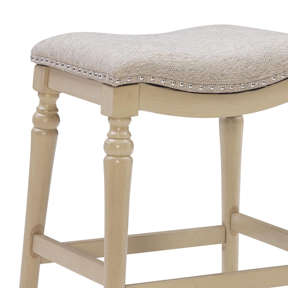 Linon Home Decor Hayes Counter Stool in Cream, , large