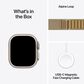 Apple Watch Ultra 2 GPS + Cellular 49mm Natural Titanium Case with Tan Alpine Loop - Small, , large