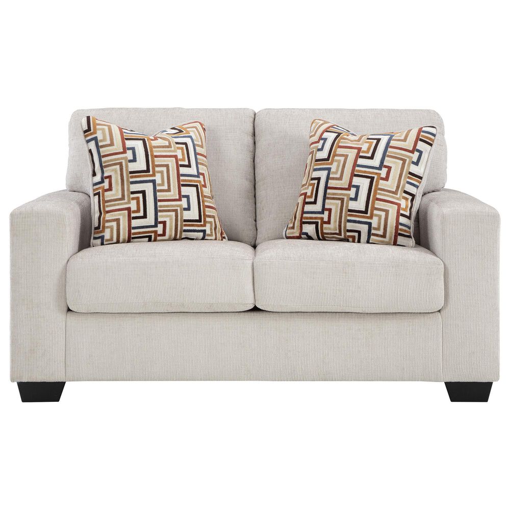 Ashley Aviemore Stationary Loveseat in Stone, , large