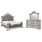 Millenium Bruchandi 3-Piece Queen Panel Bedroom Set in Antique White, , large