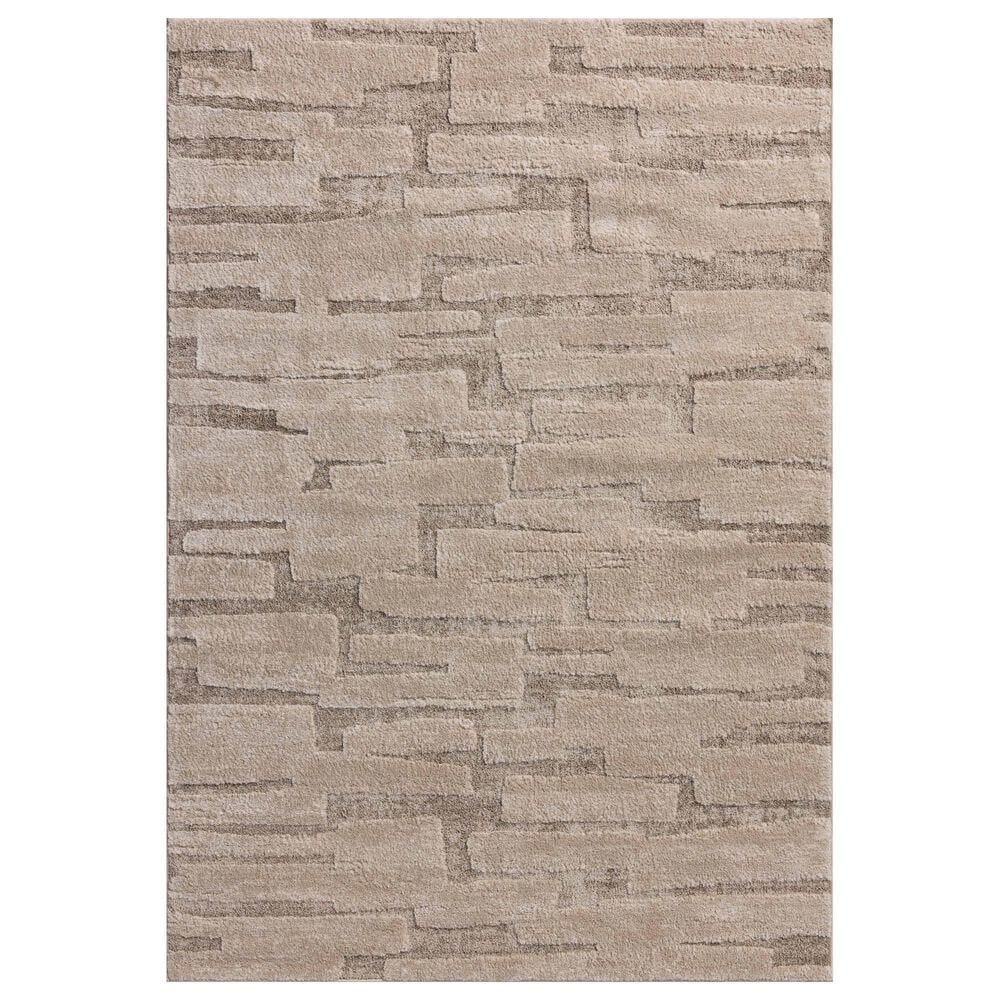 Amber Lewis x Loloi Monty 11"6" x 15" Taupe and Beige Area Rug, , large