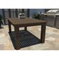 Highwood USA Weatherly 7-Piece 72" Rectangular Patio Counter Height Dining Set in Weathered Acorn, , large