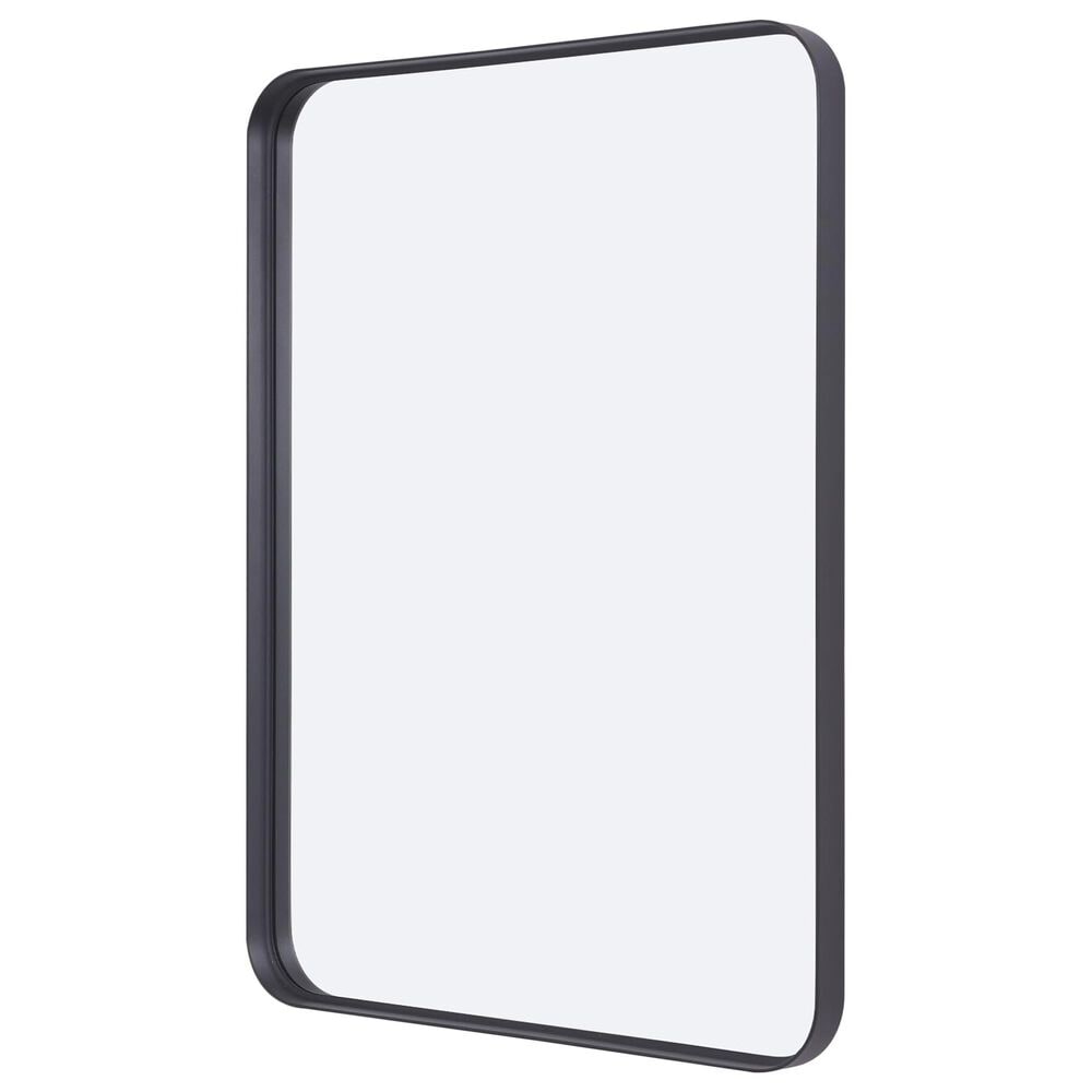 HOMLUX 30" x 22" Rectangular Decorative Wall Mirror in Black, , large