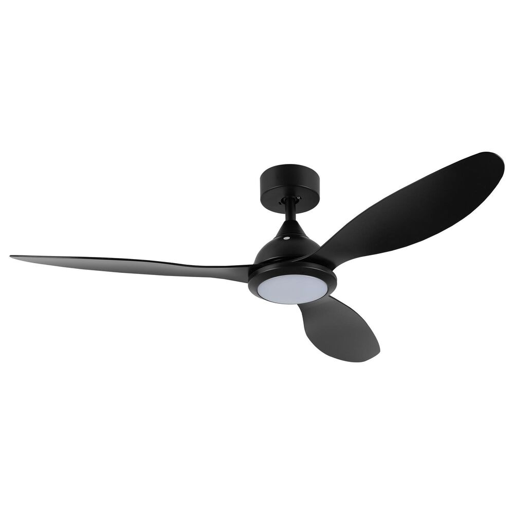 HOMLUX 52" Indoor Ceiling Fan with LED Light in Black, , large