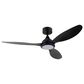 HOMLUX 52" Indoor Ceiling Fan with LED Light in Black, , large