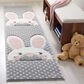 Safavieh Carousel CRK168 2" x 8" Pink and Grey Kids Runner, , large