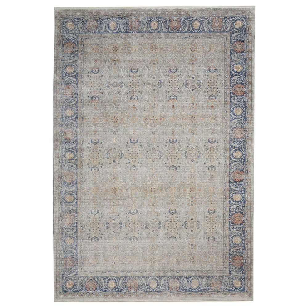 Nourison Starry Nights STN08 10" x 13" Grey Area Rug, , large