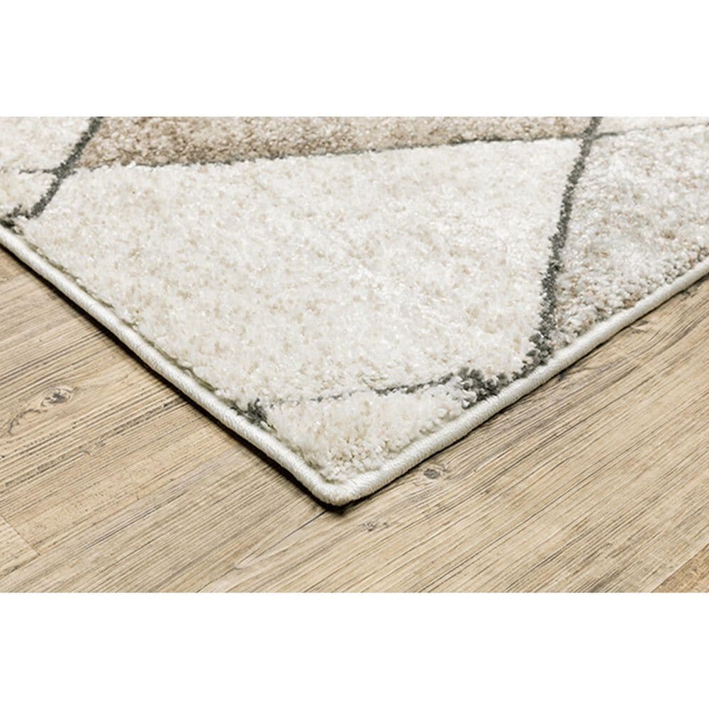 Oriental Weavers Cambria Geo Lattice 5&#39;3&quot; x 7&#39;6&quot; Beige Area Rug, , large