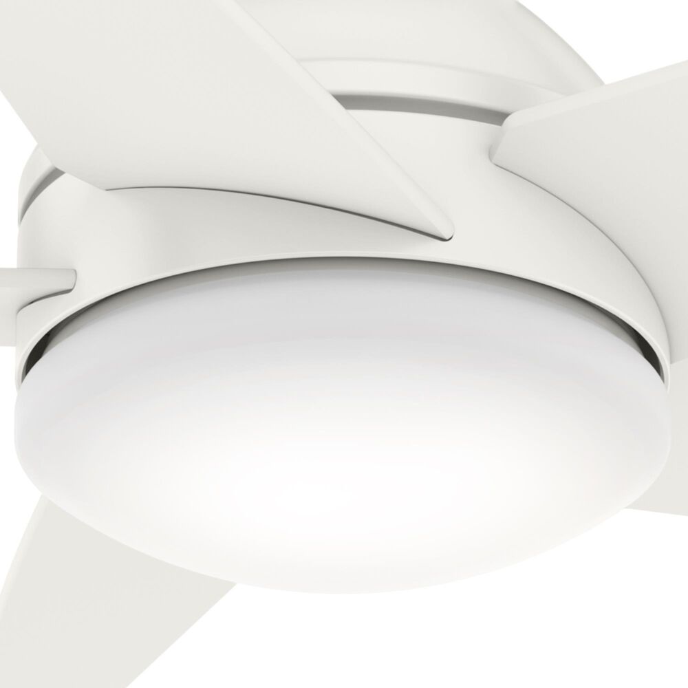 Hunter Isotope 44&quot; Ceiling Fan with LED Light in Fresh White, , large