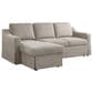 Lifestyle Solutions Haddington Stationary Convertible Sleeper Sofa with Chaise in Flax, , large