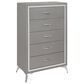 New Heritage Design Huxley 5-Piece King Bedroom Set in Gray, , large