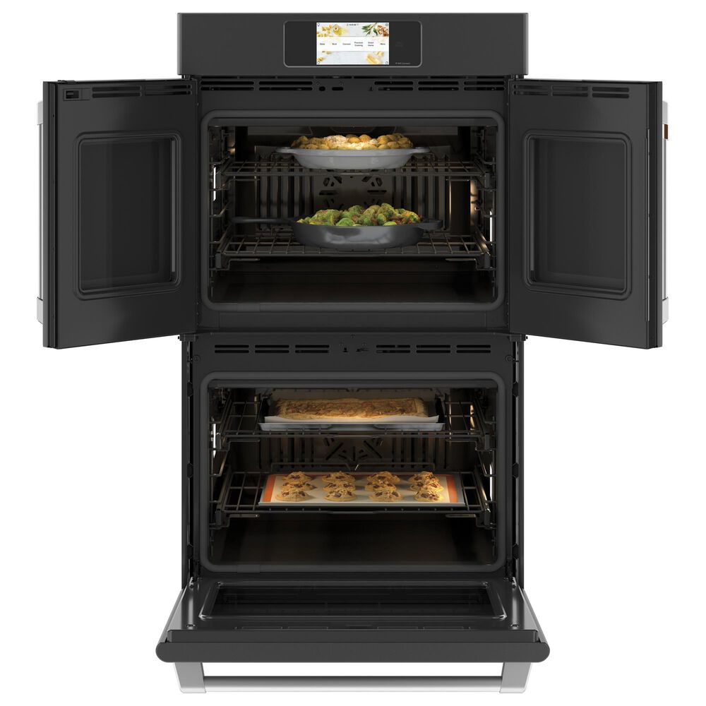 Cafe 30&quot; French-Door Double Wall Oven in Matte Black, , large