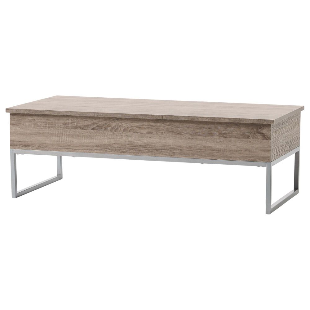 Noble House Saele Lift-Top Coffee Table in Dark Sonoma, , large