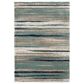 Central Oriental Tulsa Dunkerton 7"10" x 9"10" Aqua and Blue Navy Area Rug, , large