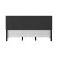 Richlands Furniture Willow King Upholstered Panel Bed in Charcoal, , large