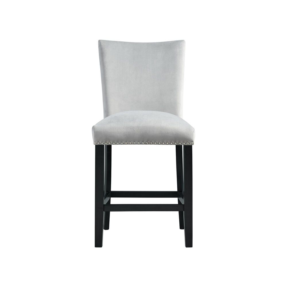 Mayberry Hill Counter Chair in Gray Velvet, , large