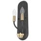 Hunter Merlin 2-Light Wall Sconce in Rustic Iron and Alturas Gold, , large