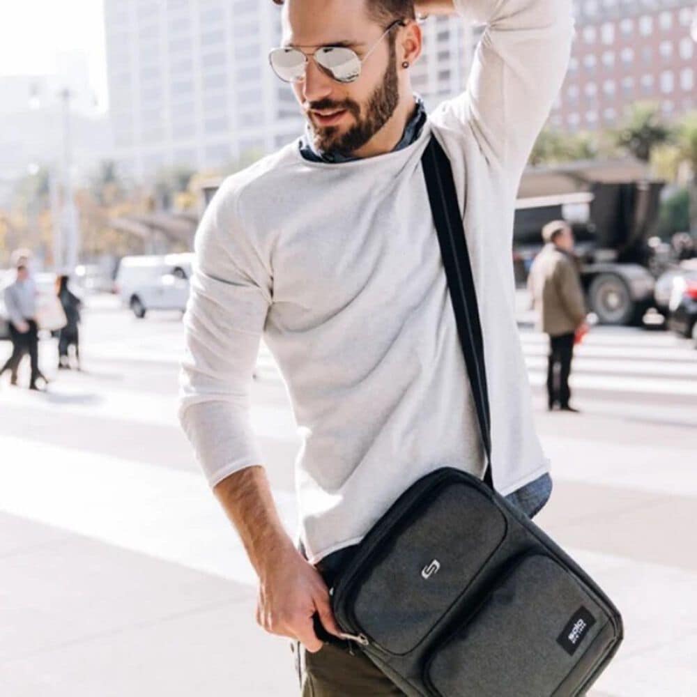 Solo Ludlow Tablet Sling in Gray, , large