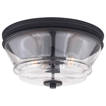 Vaxcel Toledo 2-Light Flush Mount in Matte Black, , large