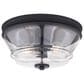 Vaxcel Toledo 2-Light Flush Mount in Matte Black, , large