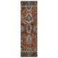 Dalyn Rug Company Silk Road Paprika, Chocolate, Ivory, Gold, Copper, Blue, Teal and Mocha 2"3" x 7"6" Runner, , large