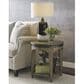 Kincaid Plank Road Artisans Round End Table in Stone, , large