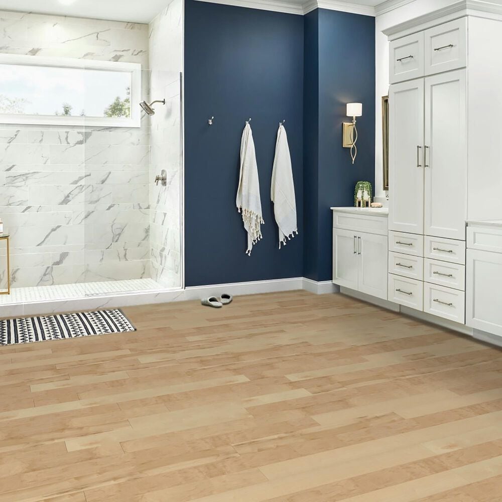 Hartco Prime Harvest Natural Medium Gloss Maple 5&quot; Solid Hardwood, , large